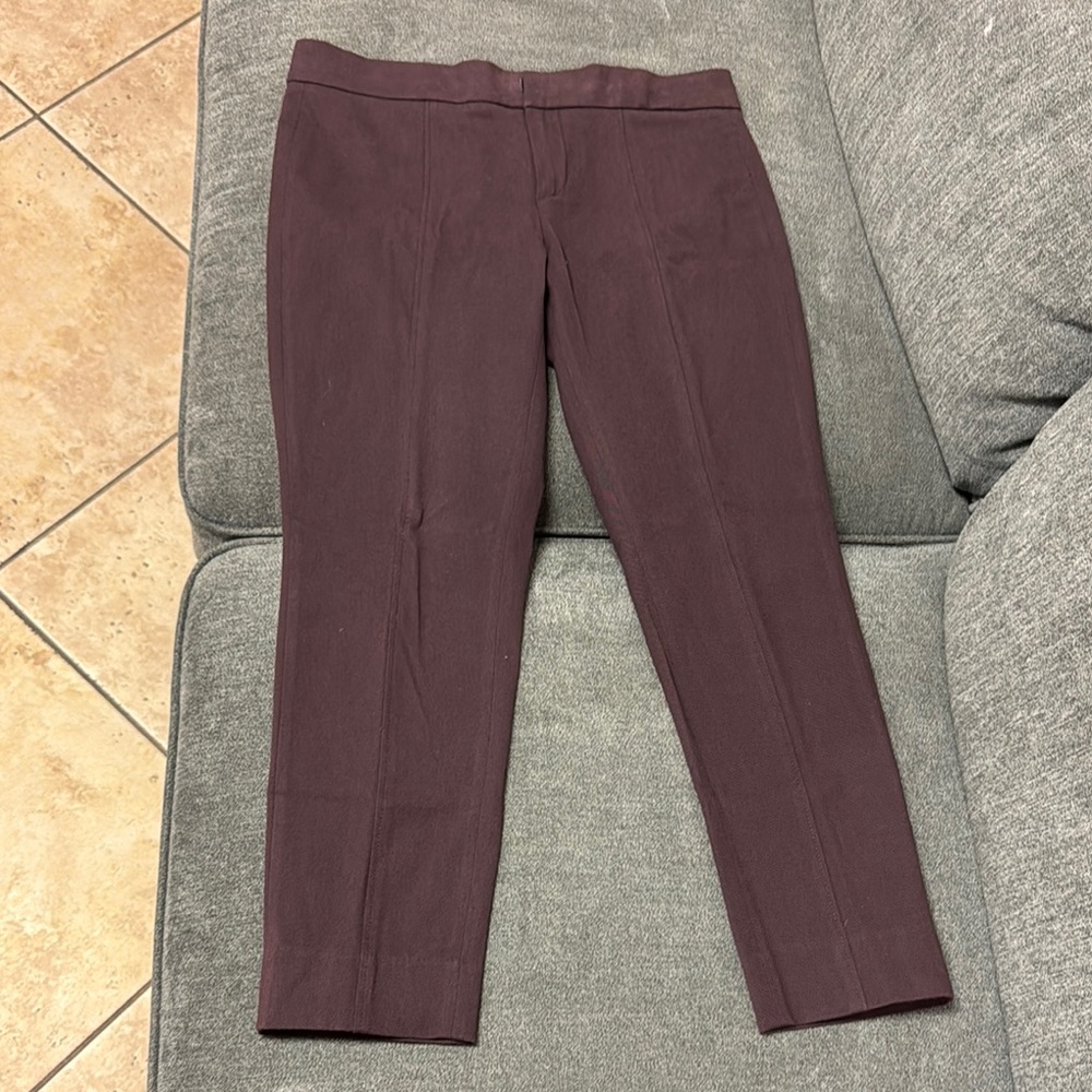 Banana Republic Women's Ankle Cropped Pants in Plum